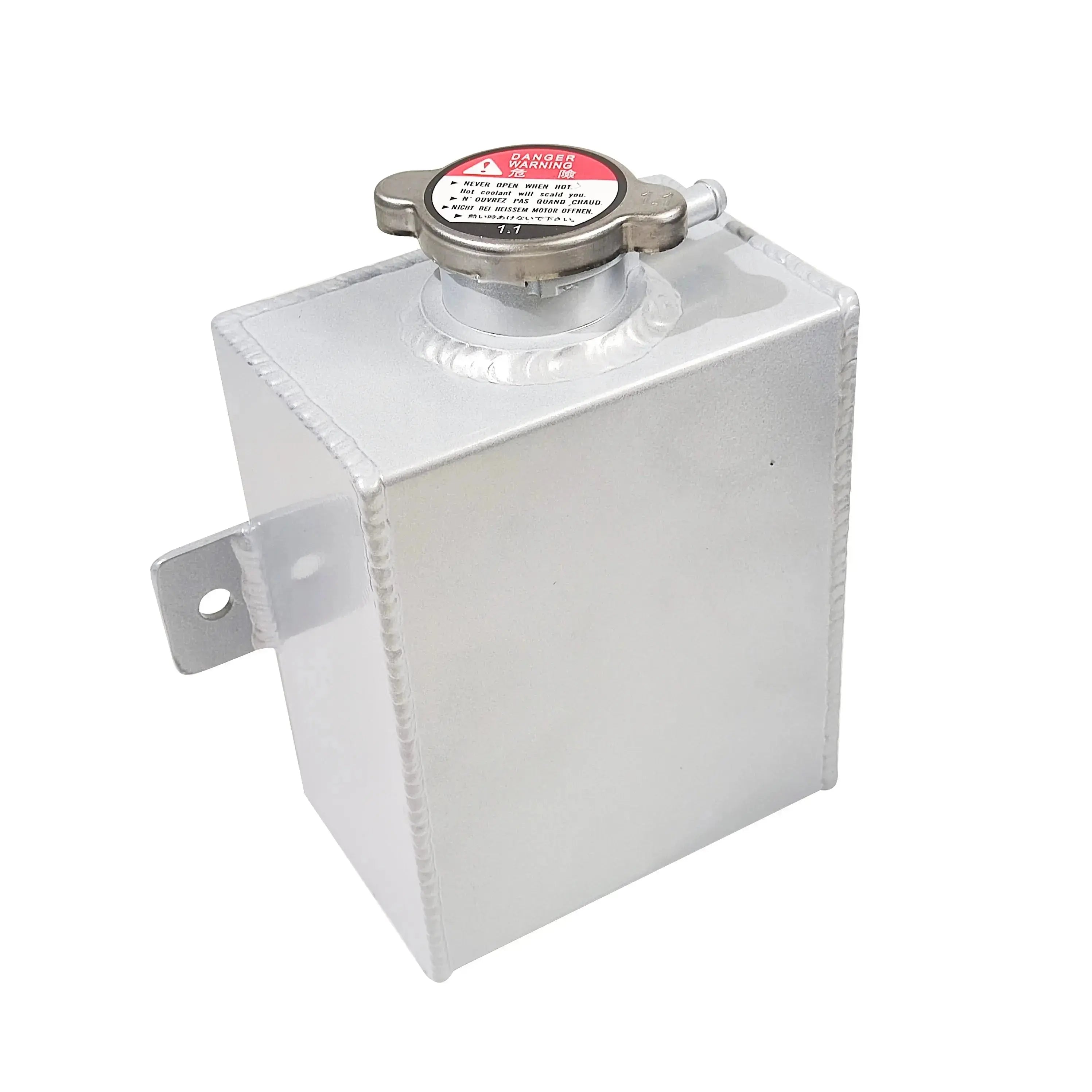 Universal Aluminum Radiator Coolant Expansion Overflow Reservoir Tank Racmoto