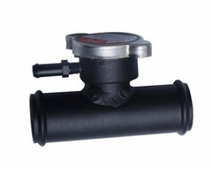 1.37'' 35mm Universal Aluminum Radiator Hose InLine Filler Neck W/ 1.1 Bar Cap RACMOTO