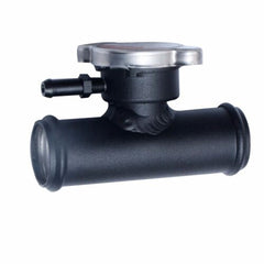1.37'' 35mm Universal Aluminum Radiator Hose InLine Filler Neck W/ 1.1 Bar Cap RACMOTO