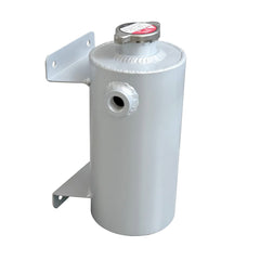 1.4L Universal Aluminum Expansion Coolant Tank Round Style With Cap RACMOTO