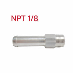 1/8 NPT Aluminum Overflow Nipple Barb Hose Fitting for Radiator Universal RACMOTO