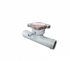 1" OD Universal Coolant Hose Aluminum In-Line Filler Neck W/Cap 90 Degrees Racmoto