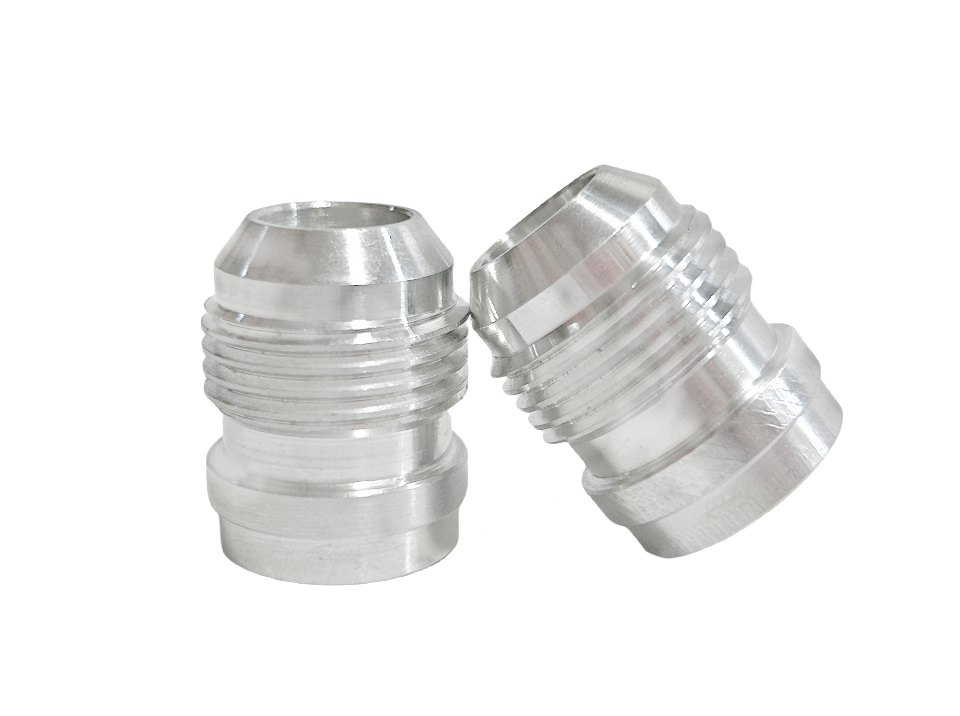 2Pcs 10-AN Universal Male Fuel Hose Weld On Fitting Bung Nitrous Aluminum RACMOTO