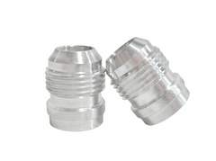 2Pcs 10-AN Universal Male Fuel Hose Weld On Fitting Bung Nitrous Aluminum RACMOTO