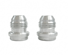 2Pcs 8-AN -8AN Universal Aluminum Male Fuel Hose Weld On Fitting Bung Nitrous RACMOTO