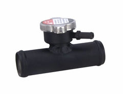 32mm 1-1/4" Aluminum Inline Radiator Filler Neck 1.25" Hose W/ Cap 45 Degrees RACMOTO