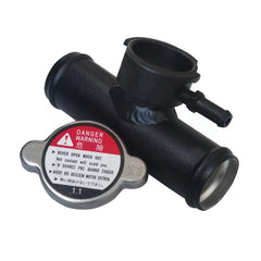 32mm 1-1/4" In-Line Radiator Hose Connector Filler Neck W/ 16psi Cap racmoto