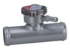 32mm 1.25" Aluminum In-line Coolant Radiator Hose Filler Neck W/Cap 45 Degrees RACMOTO