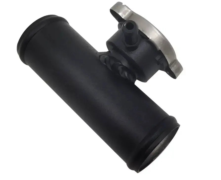 RACMOTO 1-1/4inch 32mm Aluminum In Line Radiator 1.25inch Hose Pipe Filler Neck And Cap Racmoto