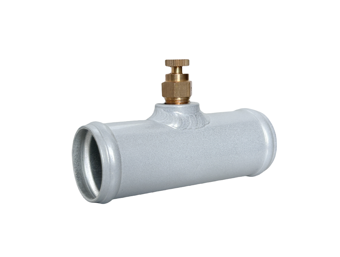 35mm OD Aluminum Cooling Radiator Hose Airlock Coolant System Air System Silver RACMOTO