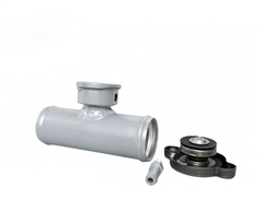 38mm 1-1/2'' Aluminum Coolant Radiator In-Line Hose Filler Neck With Cap RACMOTO