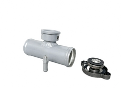 38mm Aluminum Radiator Hose In Line Filler Neck Coolant Hose 1-1/2" Racmoto