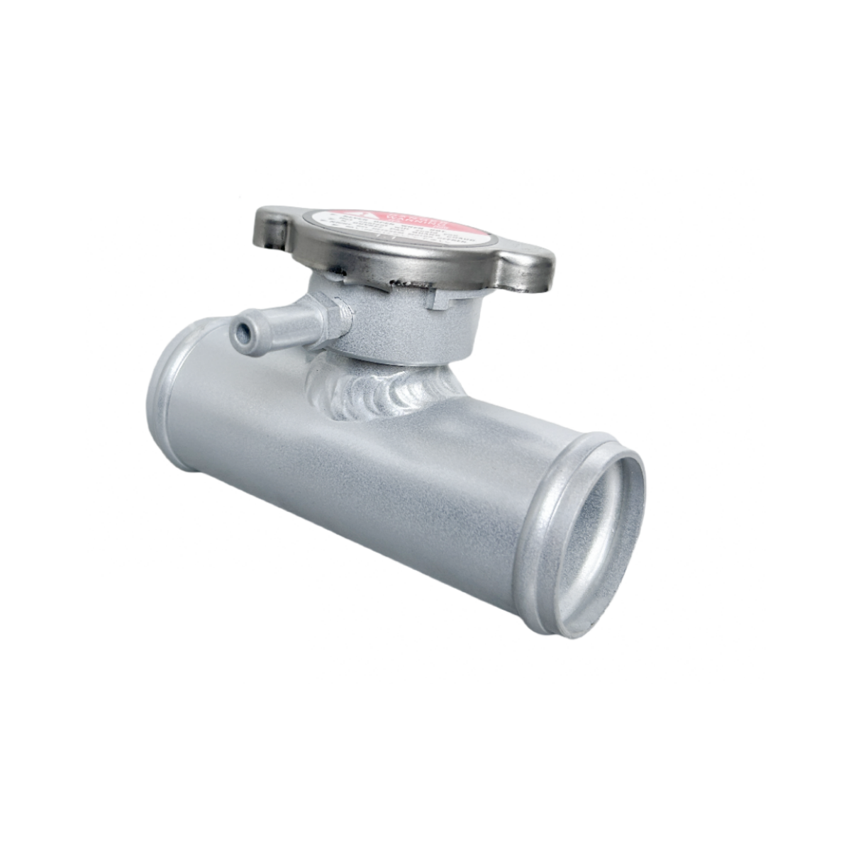 38mm 1-1/2" Aluminum InLine Radiator Hose Filler Neck W/ 1.1 Bar Radiator Cap RACMOTO