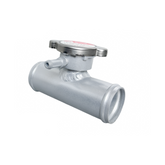 38mm 1-1/2" Aluminum InLine Radiator Hose Filler Neck W/ 1.1 Bar Radiator Cap RACMOTO