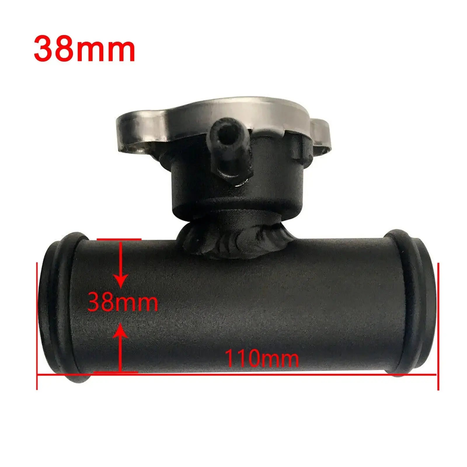 38mm Aluminum Inline Filler Neck Hose With Cap 1-1/2 Hose