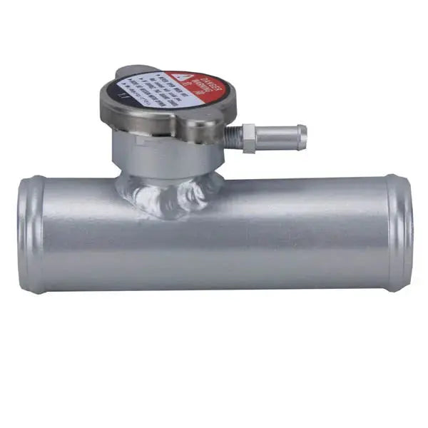 Universal 38mm 1-1/2 130mm Aluminum Inline Filler Neck Hose With Cap RACMOTO