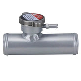 Universal 38mm 1-1/2 130mm Aluminum Inline Filler Neck Hose With Cap RACMOTO