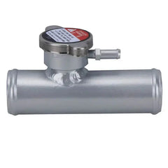 Universal 38mm 1-1/2 130mm Aluminum Inline Filler Neck Hose With Cap RACMOTO