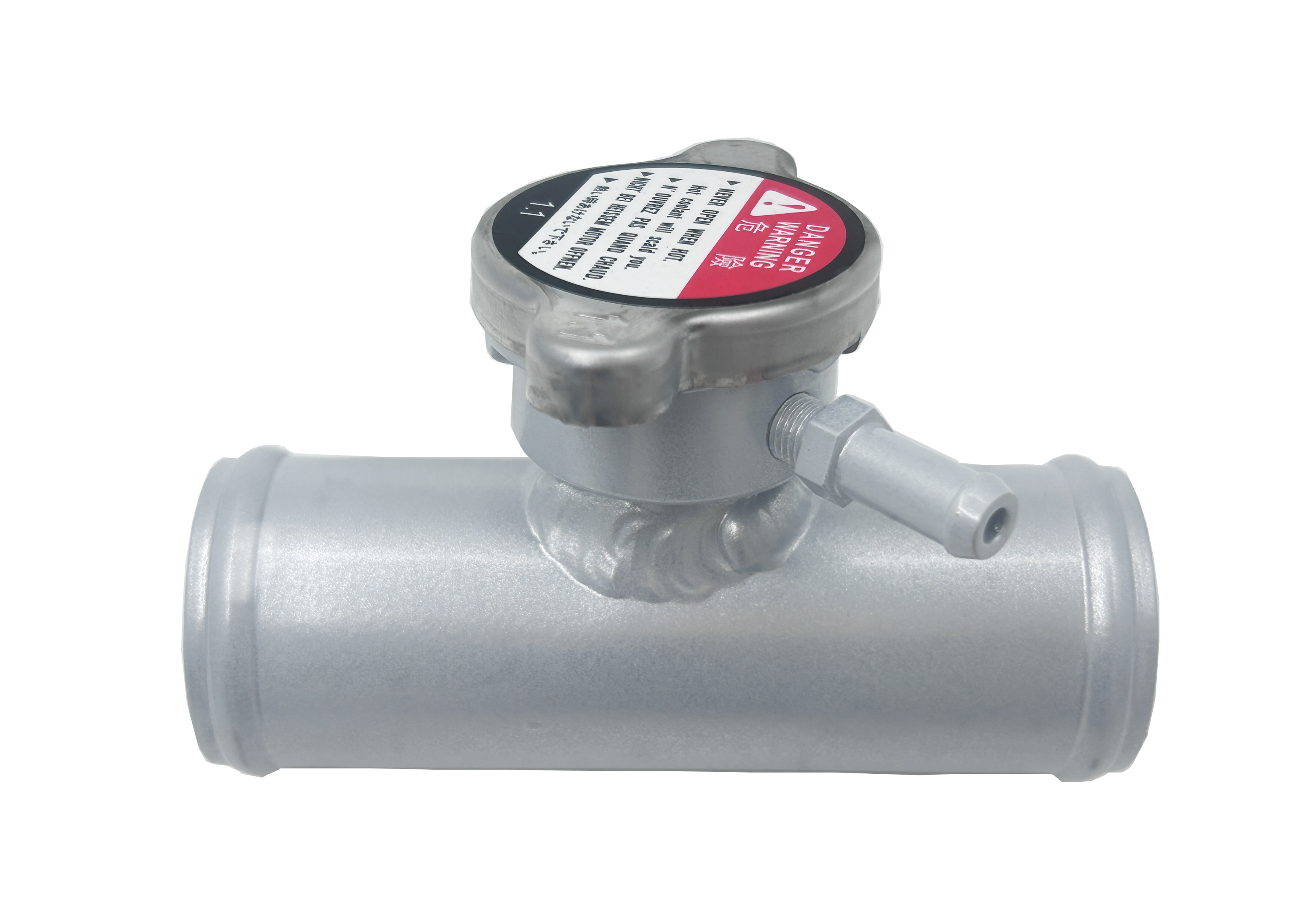 38mm 1-1/2 O.D Aluminum Inline Filler Neck Hose 45 Degrees RACMOTO