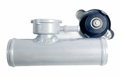 38mm 1-1/2" O.D Aluminum In Line Radiator Hose Filler Neck W/1.1 Radiator Cap RACMOTO