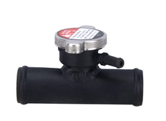 38mm OD Performance Aluminum In-Line Radiator Hose Pipe Filler Neck &1.1 Bar Cap RACMOTO