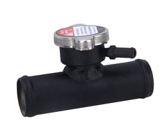 38mm OD Performance Aluminum In-Line Radiator Hose Pipe Filler Neck &1.1 Bar Cap RACMOTO