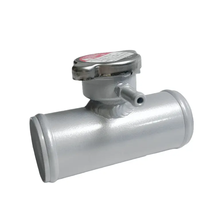 42mm 1.65 Universal Aluminum In Line Radiator Hose Filler Neck RACMOTO