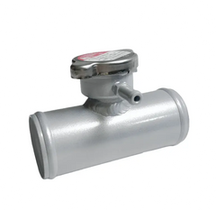 42mm 1.65 Universal Aluminum In Line Radiator Hose Filler Neck RACMOTO