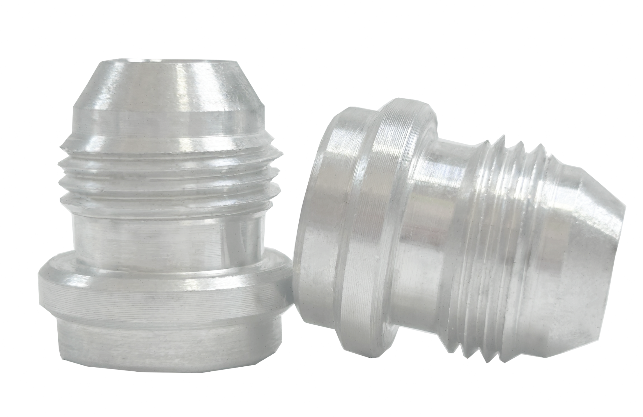 2Pcs 8-AN -8AN Universal Aluminum Male Fuel Hose Weld On Fitting Bung Nitrous RACMOTO