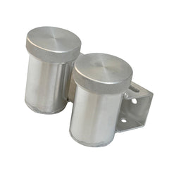 AN-4 (4AN 7/16x20) Double Aluminum Brake Clutch Fluid Reservoir Pot RACMOTO