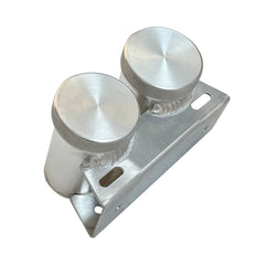 AN-4 (4AN 7/16x20) Double Aluminum Brake Clutch Fluid Reservoir Pot RACMOTO