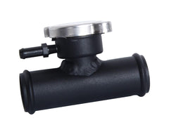 Aluminum 32mm 1-1/4" OD Hose In-Line Radiator Hose Filler Neck W/ Cap RACMOTO