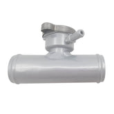 Aluminum 1.37" 35mm OD In-Line Radiator Filler Neck 45 Degrees Filler Neck W/Cap RACMOTO