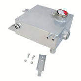 Aluminum Radiator Overflow Coolant Header Tank For FORD AU FALCON W/Sight Glass RACMOTO