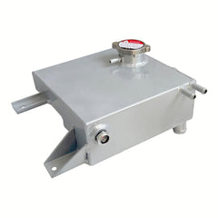 Aluminum Radiator Overflow Coolant Header Tank For FORD AU FALCON W/Sight Glass RACMOTO