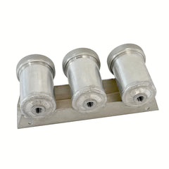 AN -4 (4AN 7/16x20) FEMALE Triple Aluminium Brake / Clutch Fluid Reservoir Tank RACMOTO