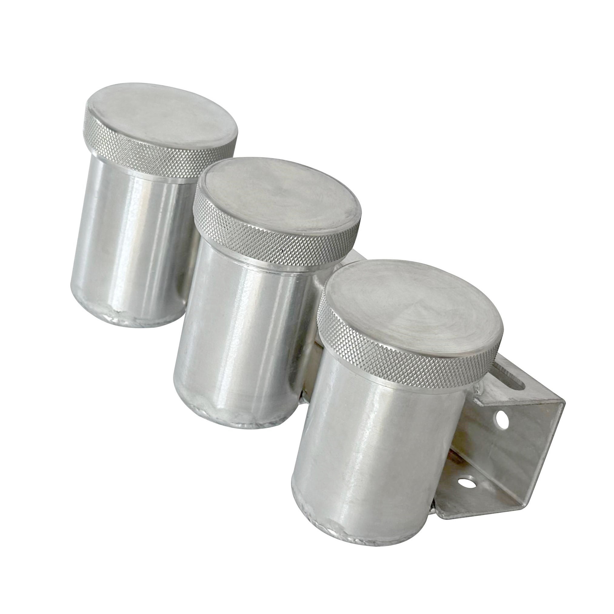 AN -4 (4AN 7/16x20) FEMALE Triple Aluminium Brake / Clutch Fluid Reservoir Tank RACMOTO