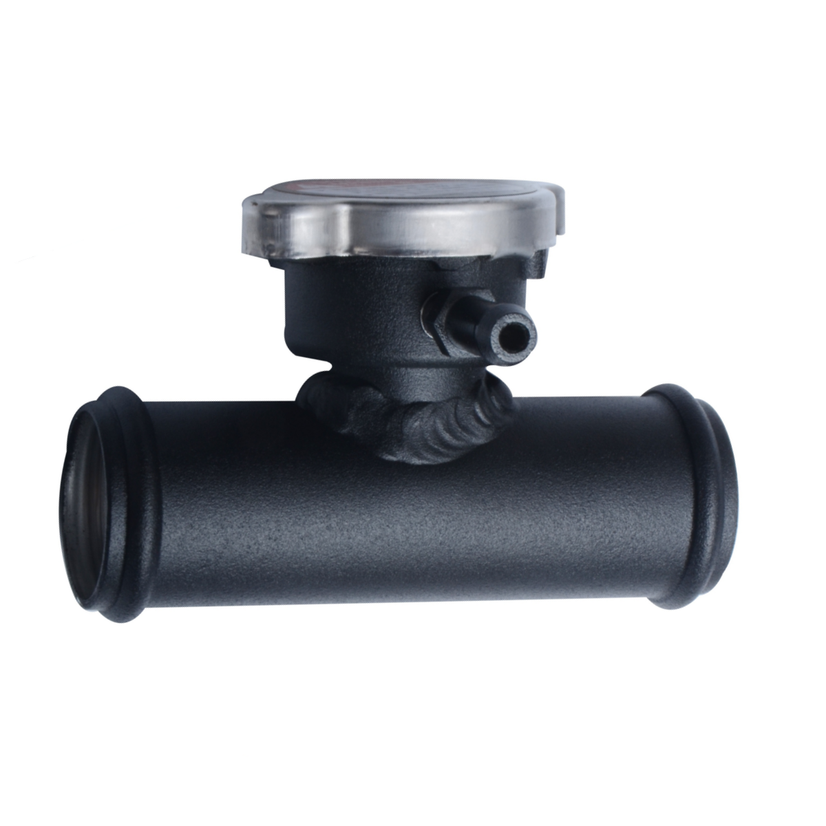 RACMOTO 1-1/4" 32mm Aluminum In Line Hose Pipe Radiator Filler Neck And Cap Racmoto