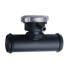 RACMOTO 1-1/4" 32mm Aluminum In Line Hose Pipe Radiator Filler Neck And Cap Racmoto