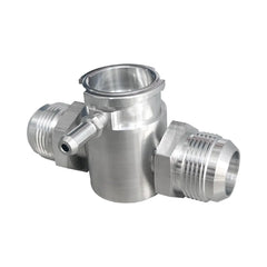 Aluminum 16AN Fitting Inline Filler Neck Hose Radiator Connector Universal RACMOTO