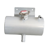 Universal Aluminium Car Kit Coolant Water Expansion Header Tank Bottle Silver RACMOTO