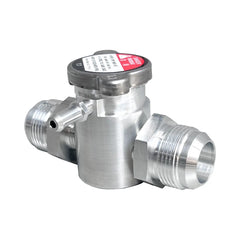 Aluminum 16AN Fitting Inline Filler Neck Hose Radiator Connector Universal RACMOTO