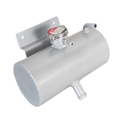 Universal Aluminium Car Kit Coolant Water Expansion Header Tank Bottle Silver RACMOTO
