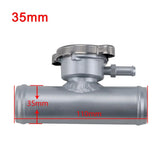 35mm OD Inline Filler Neck Hose With Cap Connector Hose