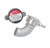 90-Degree Universal Aluminum Weld On Radiator Filler Neck W/ 1.1Bar Cap