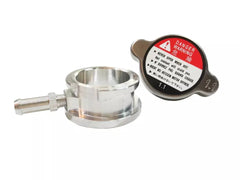 Aluminum Weld-On Radiator Filler Neck 32mm 1.25" ID With 1.1 Radiator Cap