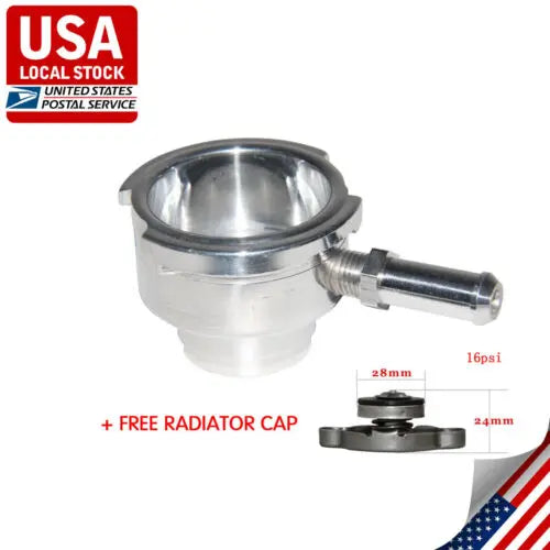 1-1/4inch Aluminum Weld-On Radiator Filler Neck With 1.1bar Radiator Cap 1.25inch