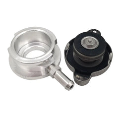 Aluminum Weld-On Radiator Filler Neck 32mm 1.25" ID With 1.1 Radiator Cap