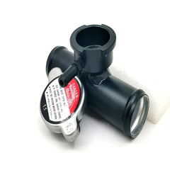 1-1/4" 32mm Aluminum In Line Hose Pipe Radiator Filler Neck And Cap