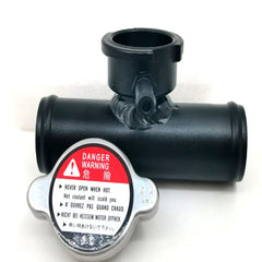 1-1/4" 32mm Aluminum In Line Hose Pipe Radiator Filler Neck And Cap